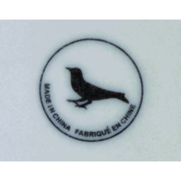 ANTHROPOLOGIE 13" Floral Scalloped Glazed Stoneware Stand - Picture 6 of 6